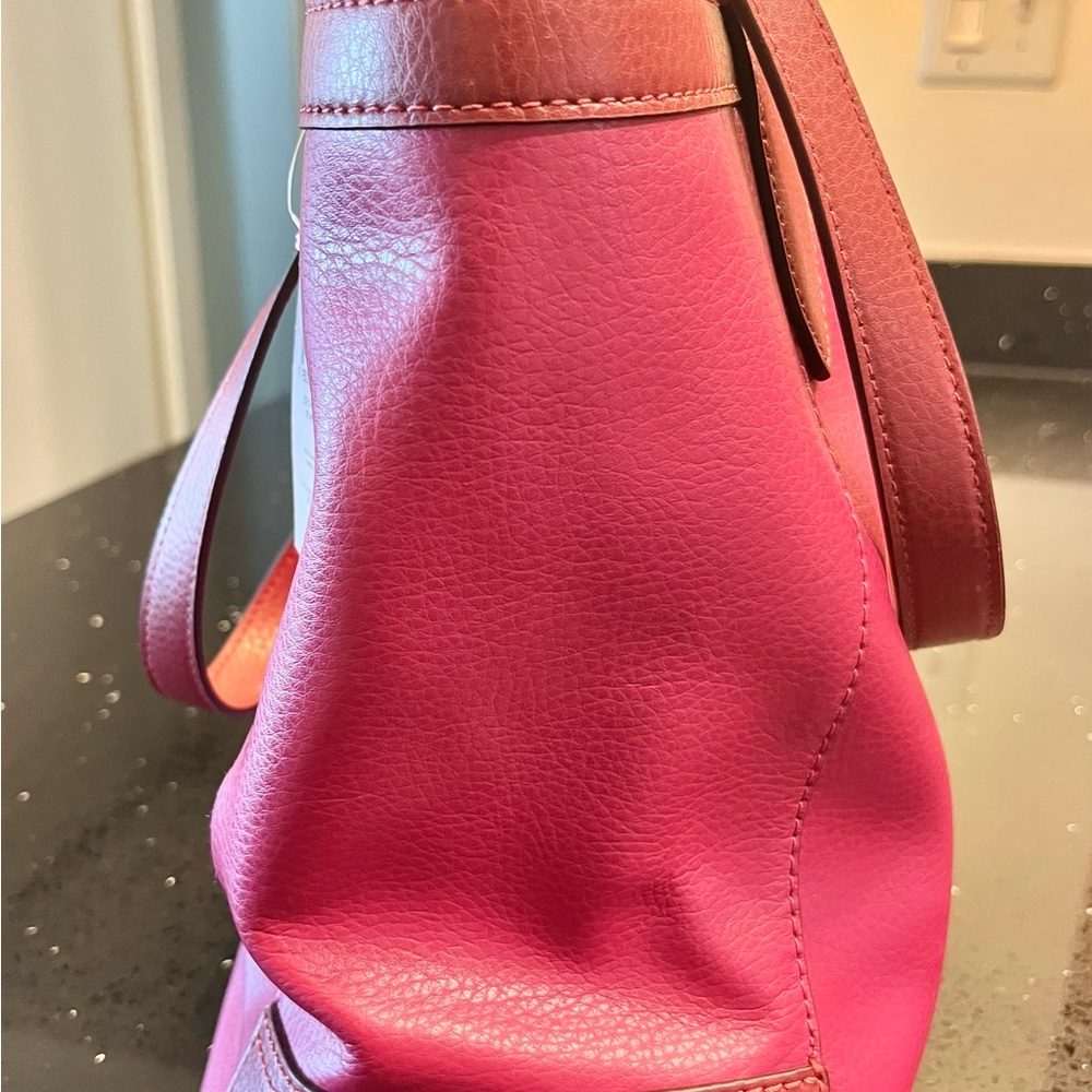 Coach Tote 27 Colorblock with Horae and Carriage - Picture 8 of 10